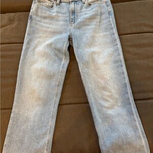 PAIGE Blue Straight Leg Jeans Classic Style